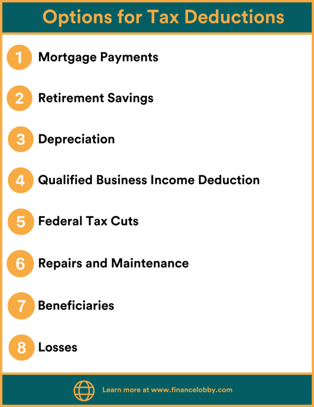 A List of Options for Tax Deductions