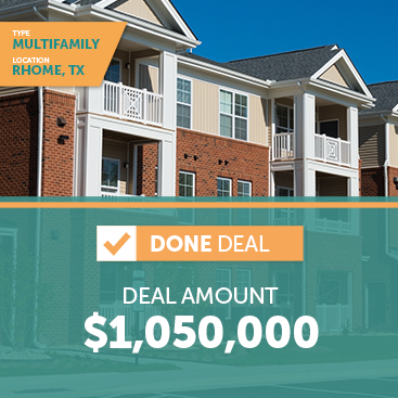 Multifamily - Rhome, Texas. $1,050,000 Done Deal